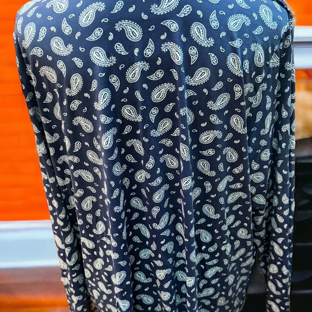 Like new Lands End paisley shirt